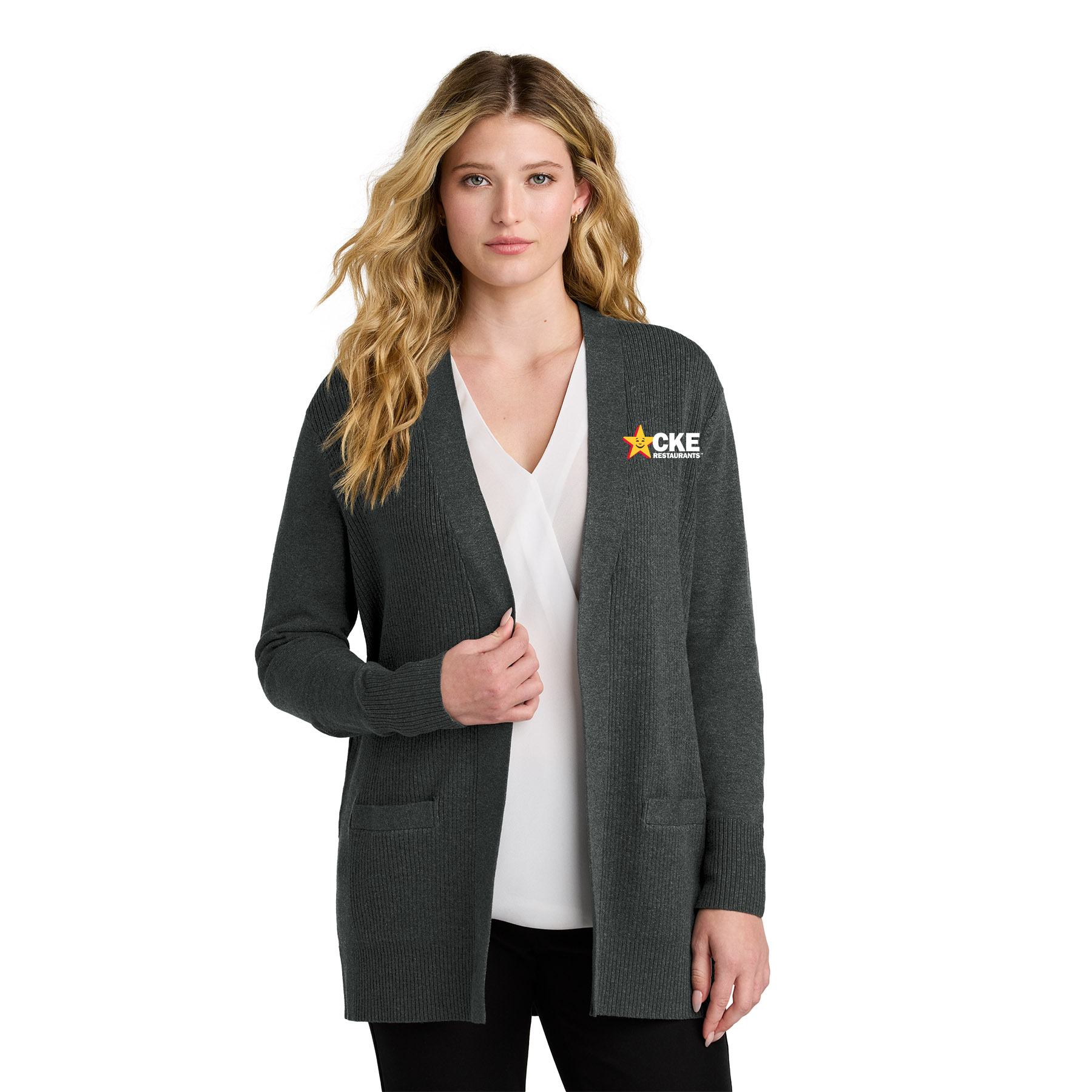 Women’s Easy Care Open-Front Cardigan Sweater